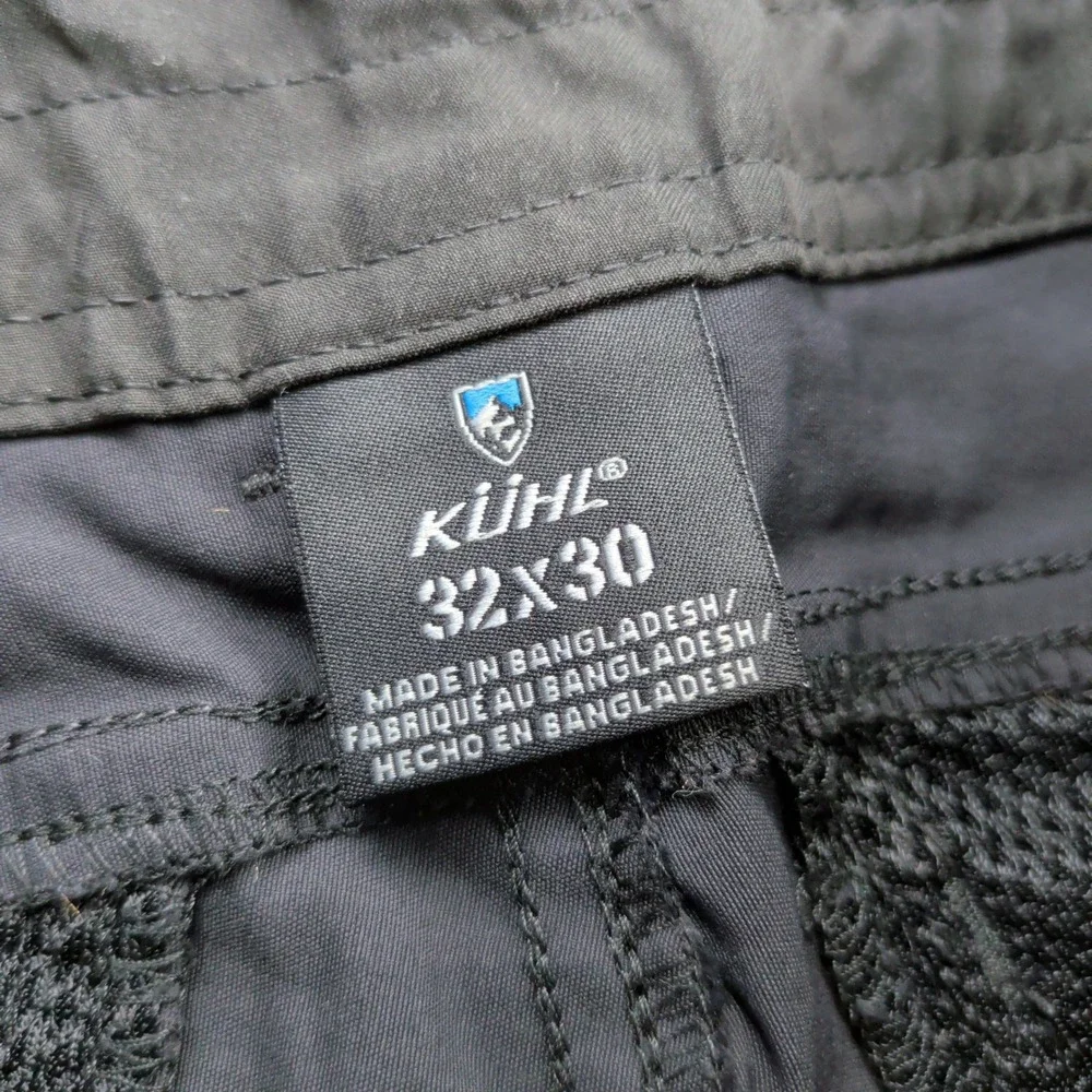 Kuhl Renegade Rock Pants Mens 32x30 Black Hiking Outdoor Technical Trousers 5603